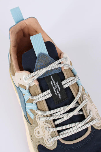 Sneakers Yamano Suede Nylon Navy/kaki - 7