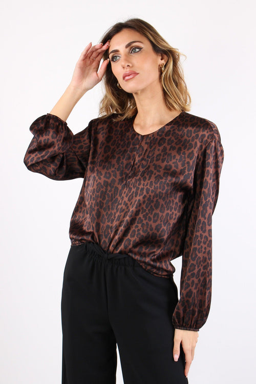 Blusa Stampa Animalier Animalier