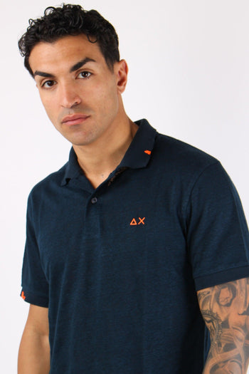 Polo Jersey Lino Navy Blue - 7