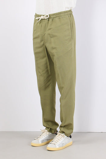 Pantalone Viscosa Lino Oliva - 4