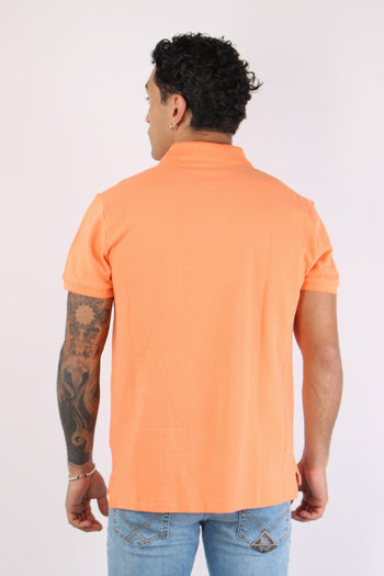 Polo Rete Slim Fit Orange - 4