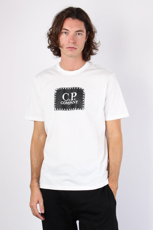 T-shirt Logo Patch Gauze White - 2