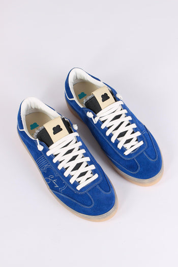 Sneakers Scamosciata Impunture Contr Blue Royal - 5