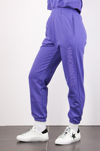 Pantalone Logo Gamba Iris - 5