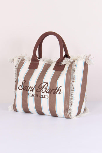 Vanity Canvas Righe Beige/bianco - 3