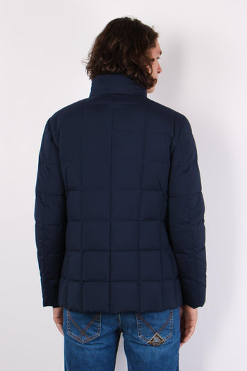 Down Jacket Microfibra Blu - 3