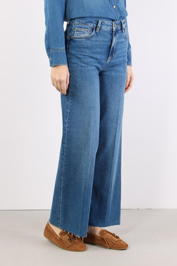 Jeans Flare Basico Denim Scuro - 3