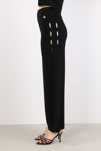 Pantalone Cut Out Nero - 6