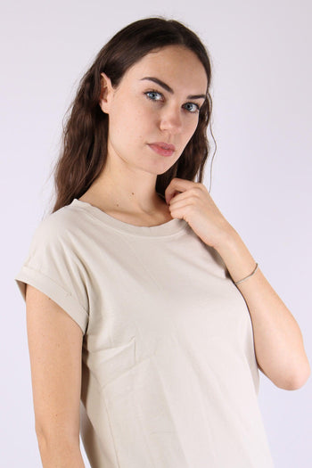 T-shirt Basica Cotone Crystal Grey - 4