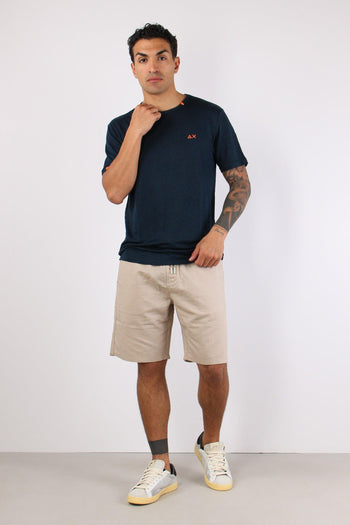 T-shirt Basica Lino Navy Blue - 4
