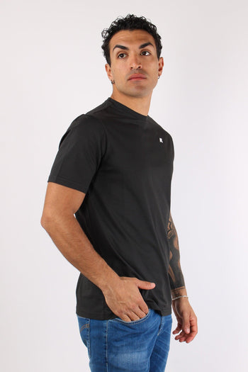 T-shirt Basica Logo Contrasto Black Pure - 6