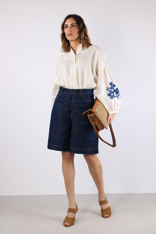 Ozono Bermuda Bull Denim Scuro