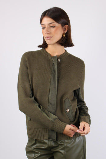 Maglia Full Zip Bomber Olive Night - 6