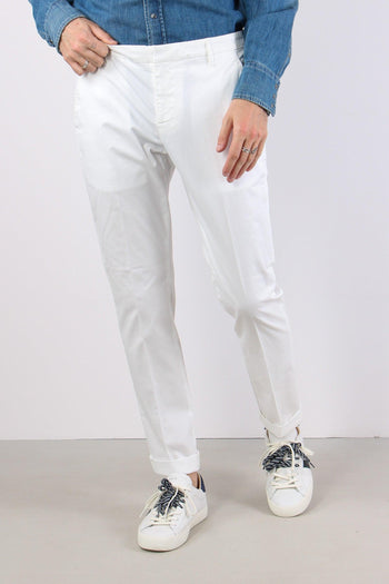 Gaubert Pantalone Gabrdina Leggera Bianco - 5