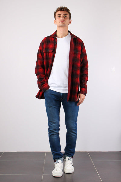 Camicia Check Flanella Red/black