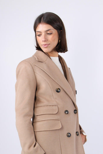 Cappotto Lungo Sfiancato Cammello - 6