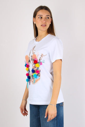 T-shirt Stampa Ciabatta Pon Po Unica - 3