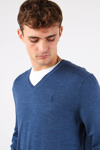 Maglia Scollo V Merinos Rustic Navy - 6