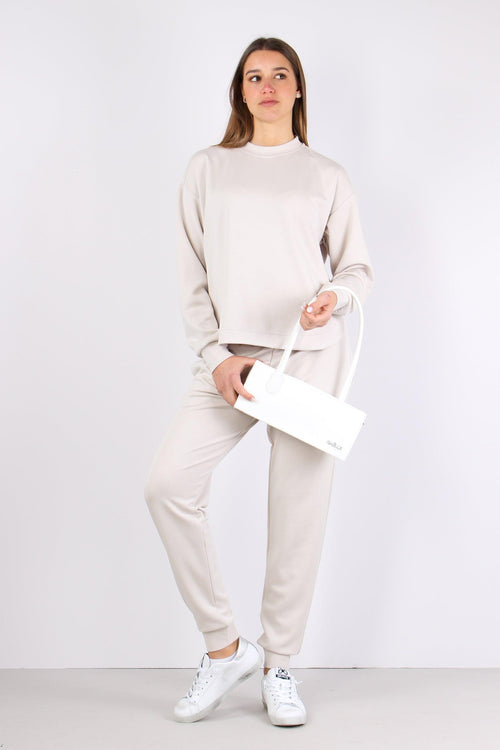 Felpa Spacco Laterale Porcelain