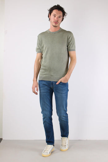 T-shirt Girocollo Basica Green Fade - 5