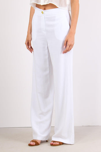 Pantalone Elastico Dietro Mist Bianco - 3