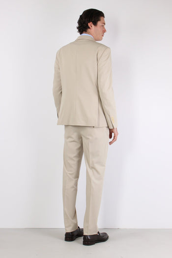 Abito Misto Lana Slim Beige - 5