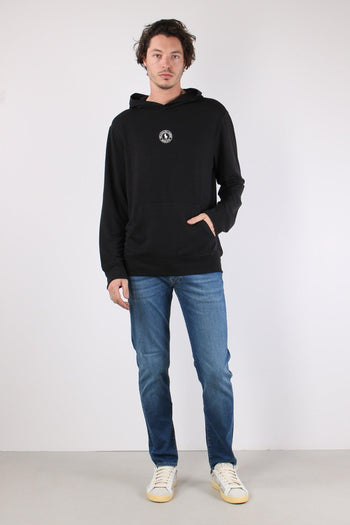 Felpa Cappuccio Logo Centrale Polo Black - 2
