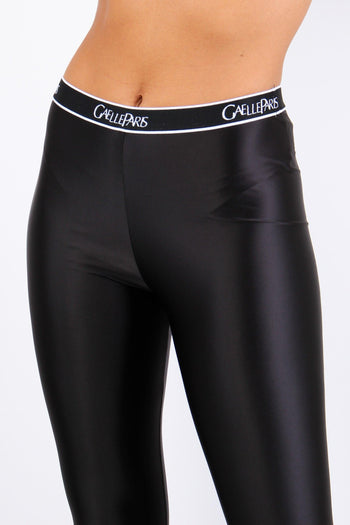 Leggins Elastico Logo Nero - 7