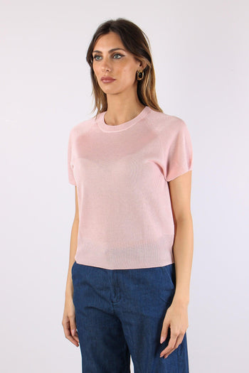 Maglia M/m Filo Cotone Rosa - 3