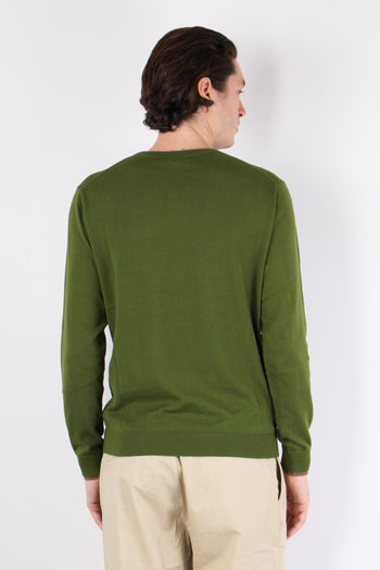 Girocollo Cotone Profilo Verde - 3