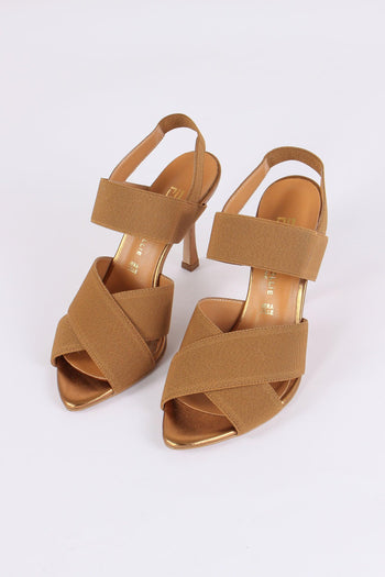 Sandalo Elastico Incrocio Bronzo - 7
