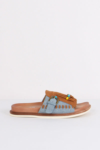 Ciabatta Frangia Nappine Jeans