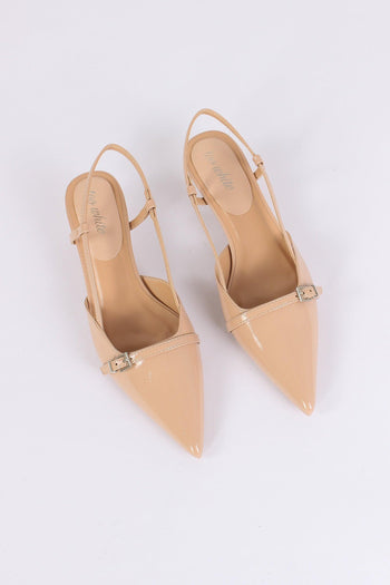 Chanel Tacco Basso Fibbia Nude - 5