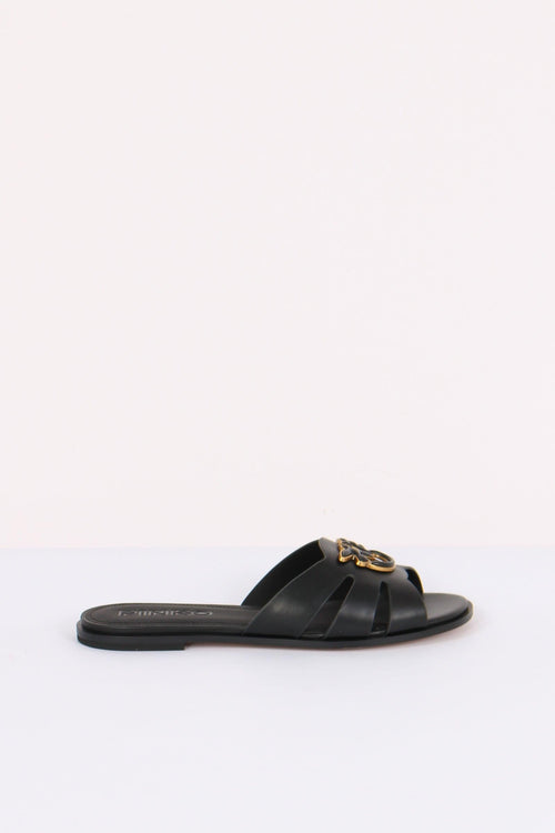 Ciabatta Pelle Fascie Black