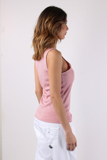 Canotta Lurex Logo Petalo - 7