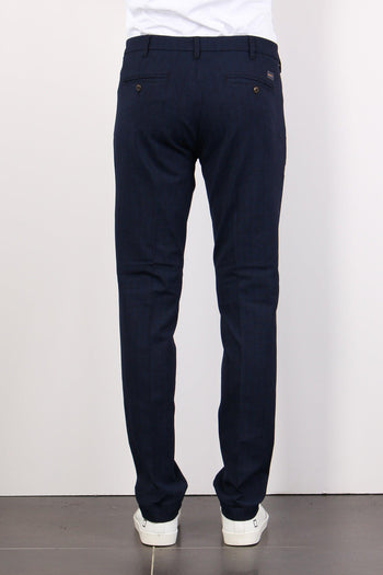 Pantalone Chino Punto Milano Blu Navy - 4