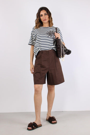 Sabato T-shirt Cotone Ricami Off White - 5