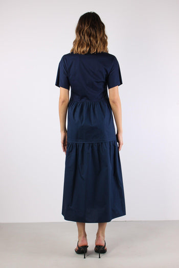 Capsula Abito Maglia Cotone Blu - 5