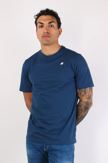 T-shirt Basica Logo Contrasto Blue Insignie - 2
