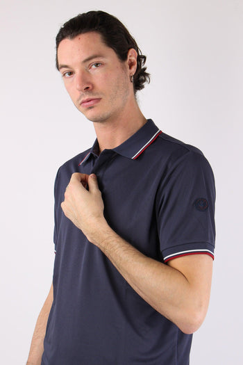 Hari Polo Collo Righe Navy Blue - 9