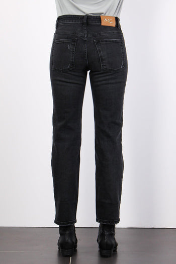 Jeans Gamba Dritta Rotture Nero Wash - 3