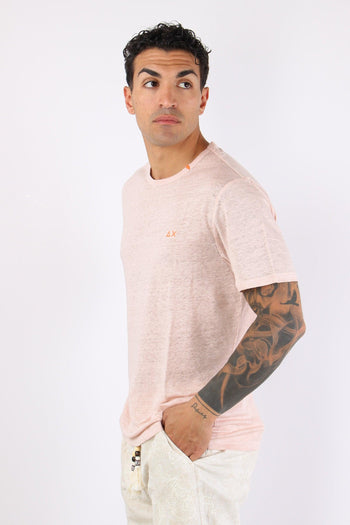 T-shirt Basica Lino Porcellana - 3