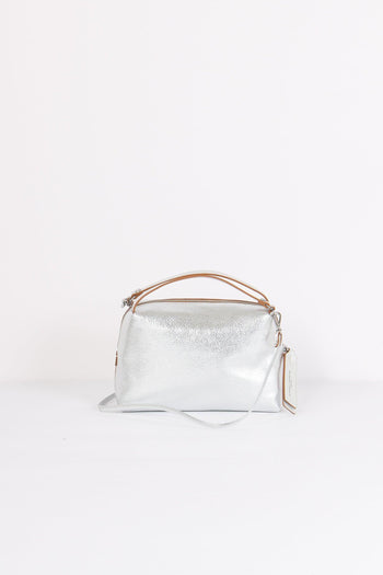 Alifa Mini Bag 2 Manici Meta Silver - 3