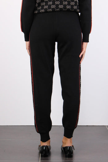 Pantalone Banda Multi Logo Nero/rosegold - 3