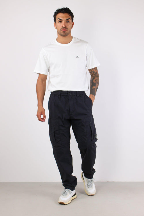 Pantalone Bimateriale Tasche Total Eclipse
