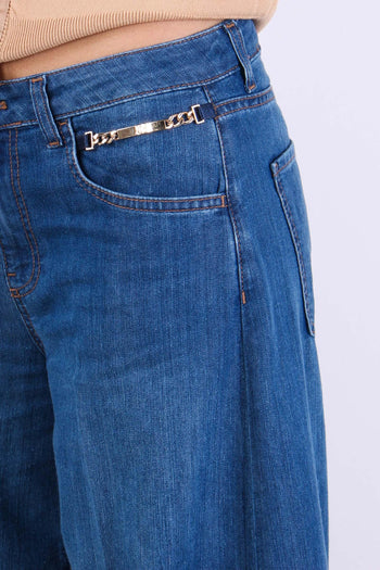 Linda_21 Denim 5 Tasche Blu Denim - 6