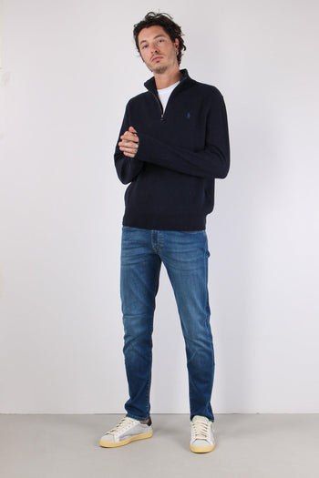 Maglia Mezza Zip Nido Dape Navy - 6