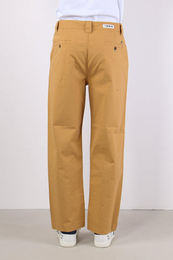 Pantalone Gamba Larga Cammello - 5