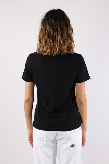 T-shirt M/m Cotone Nero - 4