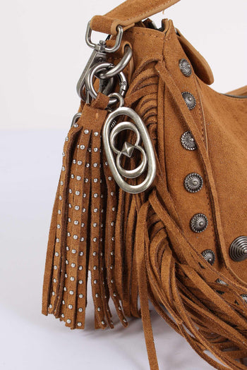 Mezzaluna Suede Frange Cotto - 6